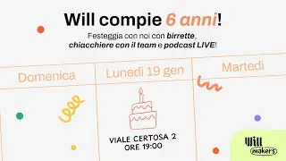 6 anni di Will! Festeggiamo insieme