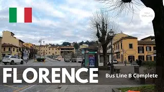 🇮🇹 Florence to Fiesole by Bus Line B  | Scenic Ride Through Tuscany in 4K Ultra HD
