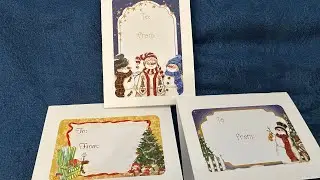 *Altered index cards to Gift cards*  #decktheyear2025