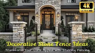 Transform Your Curb Appeal with These Stunning Decorative Stone Fence Ideas 🏡✨