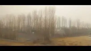 Train trip from Tashkent to Fergana || Foggy Day #viral #viralvideos #holiday #youtubevideo 