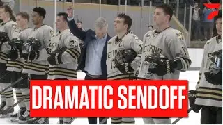MUST SEE: Army Hockey Earns Emotional Overtime Win In Coach Brian Riley's Final Home Game