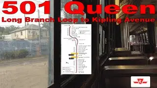 501 Queen - TTC UTDC/Can-Car Rail ALRV L-3 4241 (Long Branch Loop to Kipling Avenue)
