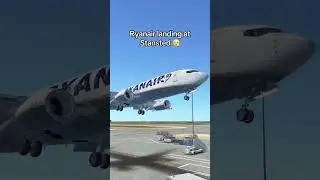 Goated Ryanair Landing! 🛬 😮&zwj;💨 #shorts