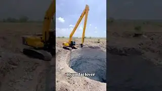 Long Boom Bucket Excavator Machine #excavator #hitachi #longbucket #longboom #viral #trending #2025