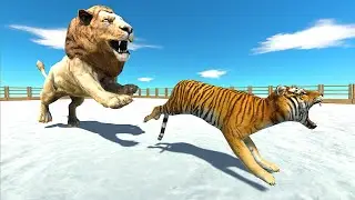 LION VS TIGER - Animal Revolt Battle Simulator