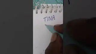 TINA name logo design 06 #shorts #logo #logoart #nameart #youtubeshorts #short #logodesign #viral