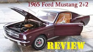 1965 Ford Mustang 2+2 diecast review (1/18 scale) by Auto World
