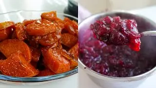Как приготовить засахаренный батат с клюквенным соусом