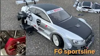 AUDI RS5 полностью карбоновый, масштаб 1/5, fg sportsline 4x4 Tp monster motor с использованием DumboRC