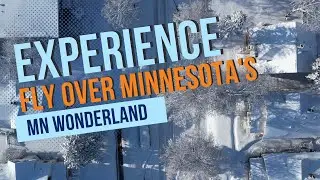 Fly over Minnesota's snowy wonderland with our drone