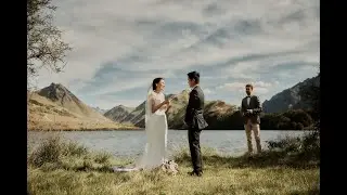 Chloe and Jimmy's Moke Lake Elopement - Queenstown Wedding Video 4K