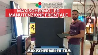 Led wall manutenzione frontale da esterno - Per facciate palazzi pubblicitarie e display bifacciali