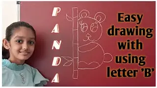 AMAZING Letter 'B' to Panda Drawing TRICK! 🐼 So Easy, Kids Will LOVE It!