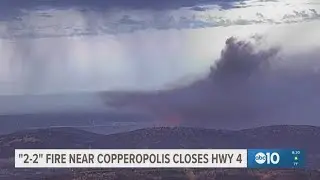 2-2 Fire burns 1,200 acres in Stanislaus County, Highway 4 closed, no containment