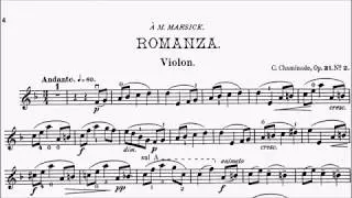Trinity TCL Violin 2020-2023 Grade 8 B2 Chaminade Romanza 3 Morceaux Op.31 No.2 Sheet Music
