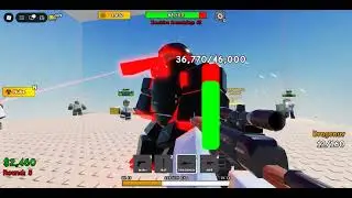Playing Tower of Zombies with friends (Hard Mode) in Roblox