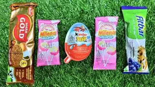 ASMR Kinder Joy, Fitbar, Marie Gold & Milena Lollipop Sounds (No Talking)