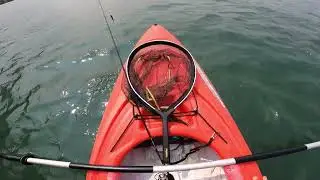 Kayak Fishing Lower Niagara River Fort Niagara State Park, Beautiful day to be on the water.