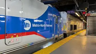 Long Island Railroad Test Train with Metro North's Siemens SC-42DM Charger at New York-Penn Station