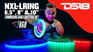 DS18 NXL-LRINGS 6,8,10 (Unboxing/LightingUp) Marine Speaker Rings RGB