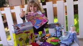 Приключения ОЛАФА, лепим play-doh, подарок от канала OMG Kids Toy Channel, olaf adventures