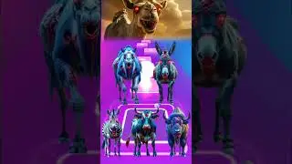 Funny Zombie Animals Dance Battle in Tiles Hop &ndash; Epic EDM Rush Show! 2 #shorts