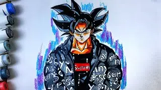 Как нарисовать пользовательский интерфейс Drip Goku | Простой урок рисования [Dragonball]