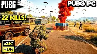 PUBG PC pero la PARTIDA se PONE AGRESIVA y 100% TENSION! 🥰 Estos GRAFICOS al MAXIMO se ven BRUTALES