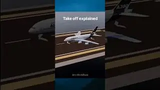 Объяснение взлета самолета #airbus #авиация #образование
