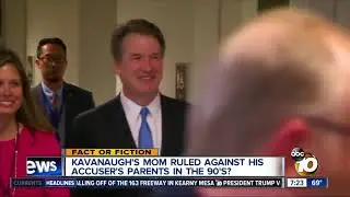 Kavanaugh's mom ruled against his accuser's family?