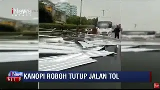 iNews NTT - Kanopi di Tempat Parkir Bus Ruboh, Tutup Ruas Jalan Dalam Kota