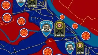 Battle of Vukovar (war map animation)