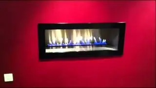 FIRE RIVER - Contemporary Gas Fire with Ribbon Burner by Spirit Fires Ltd, UK