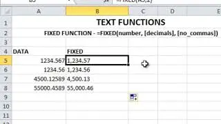 How to use FIXED Function in Excel | Excel Tips