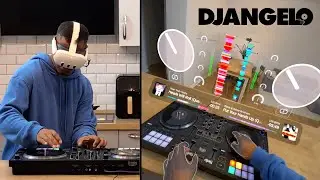 DJing in mixed reality with djay for Meta Quest