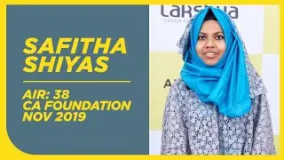 Success story | CA Foundation | All India Rank 38 | Safitha Shiyas