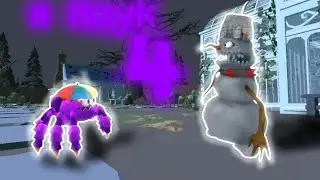I'm a spider in Chicken Gun 4 😱 survival