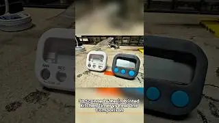 3D Scanned & Resin Printed Kitchen Timer vs Real One Comparison