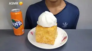 ASMR:BREAD DUMPLING  FANTA *NO TALKING* MUKBANG