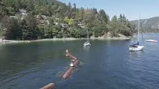 Maple Bay BC. Drone flight.