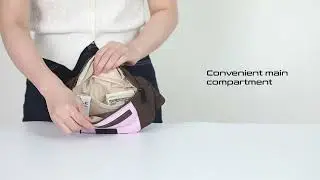 Pink & Brown Waterproof Phone Waist Bag for Sports & Travel