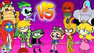 Teen Titans Go! vs. Regular Show characters and Super Heroes! Cartoon Character Swap - SETC