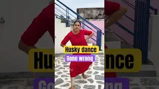 Husky dance gone wrong 😭|end 😂#policouple #huskydance #trending #funnyshorts #trending