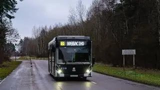 Электробус Гродно БКМ Е321 Ольгерд гос номер АА Е002-4 маршрут 6