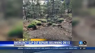 Emergency slip out repairs beginning on I-5