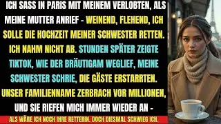 👉 „Sie flehte mich an, die Hochzeit meiner Schwester zu retten – ich legte einfach auf“