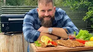 Grillopskrift - Paneret fiskefilet med grov hjemmelavet remoulade