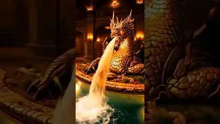 dragon theme pool from sratch #airenovation #pool #renovation #ytshorts #aivideo