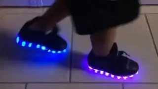 LED Light Up Shoes with Remote Control - Hightops